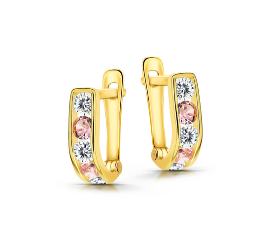 Złote kolczyki 585 dla dziewczynki 