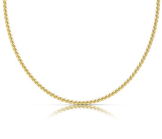 Złoty łańcuszek 585 lisi ogon