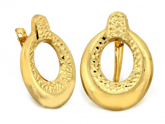 Kolczyki złote angielskie idealne dla mamy dla babci