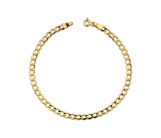 Złota bransoletka 585 pancerka