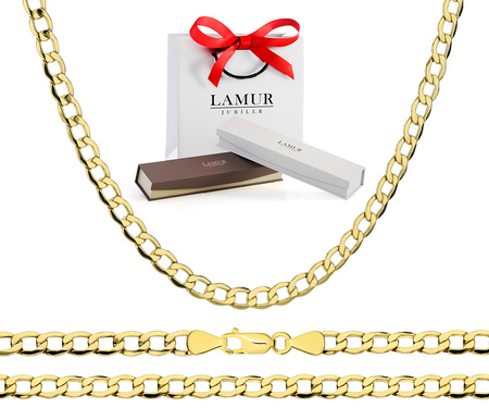 Złoty łańcuszek 585 pancerka