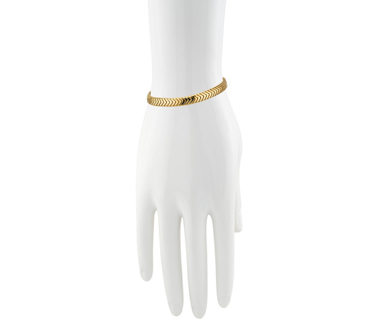 Złota bransoletka 585 elementowa taśma