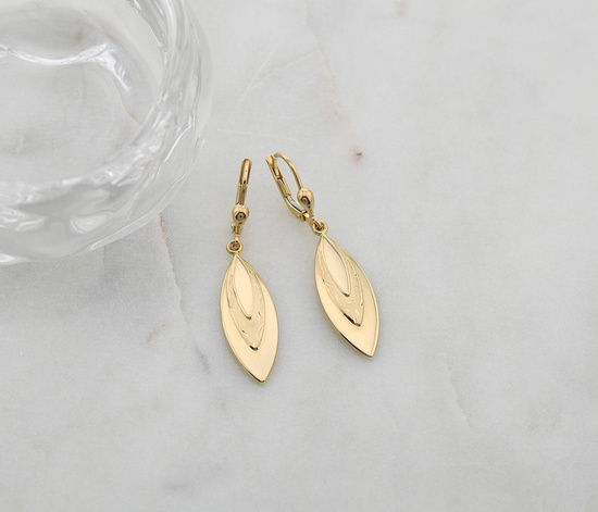 Złote kolczyki 375 - wiszące