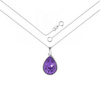 Naszyjnik srebrny 925 Swarovski - owalny