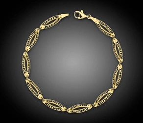Złota bransoletka 375 grecka 
