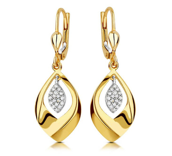 Złote kolczyki 375 - wiszące