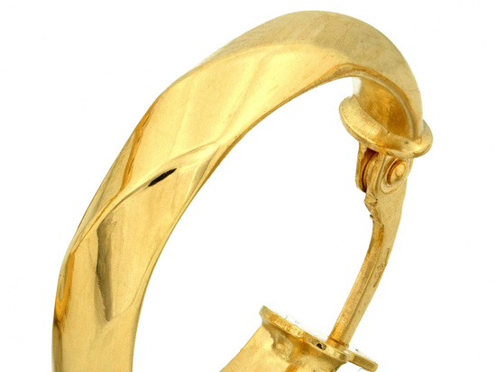 Kolczyki złote koła kółka zdobione