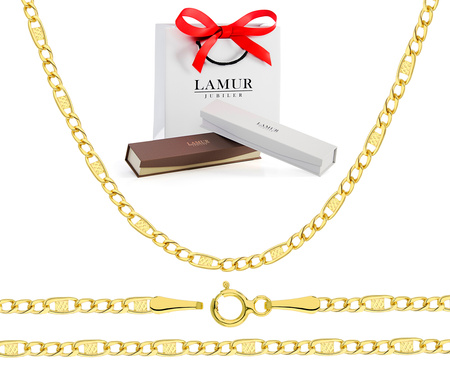 Złoty łańcuszek 585 figaro