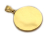 Zawieszka złota okrągła zdobiona możliwy grawer personalizacja