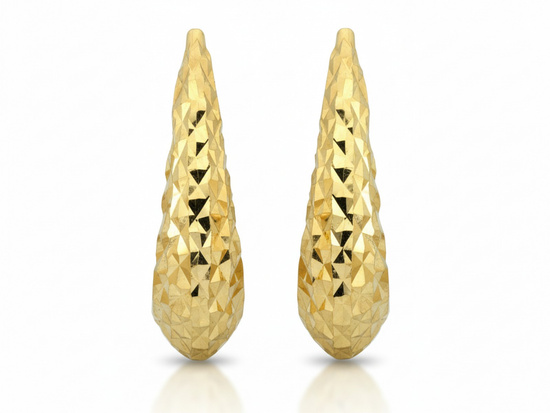 Kolczyki złote angielskie błyszczące