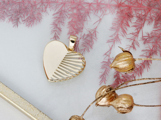 Zawieszka złota serce