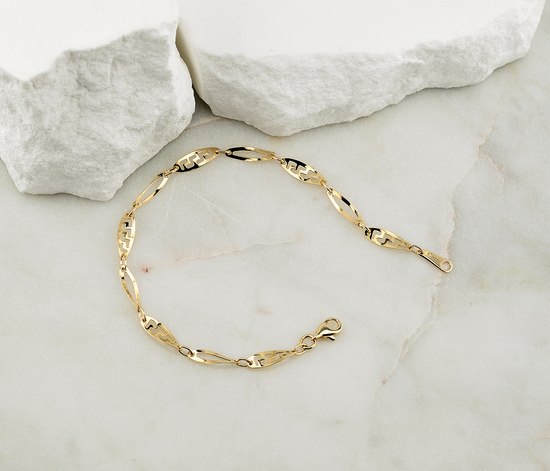 Złota bransoletka 375 grecka