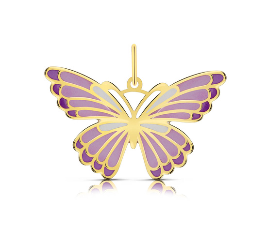 Złota zawieszka 585 - motyl