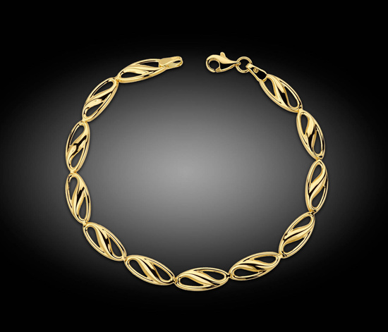 Złota bransoletka 375 klasyczna