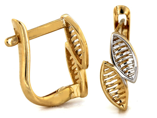 Kolczyki złote delikatne dyskretne angielskie