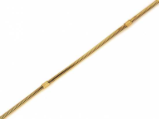 Bransoletka złota linka żmijka baza pod charmsy