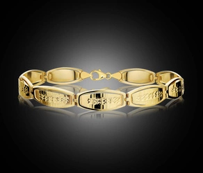 Złota bransoletka 375 klasyczna 