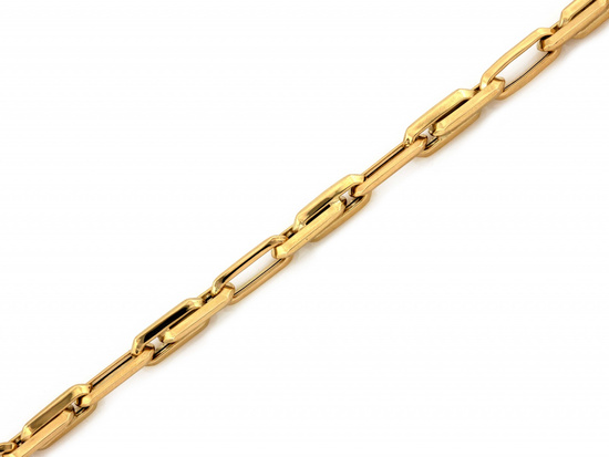 Bransoleta złota z dużych owalnych ogniw