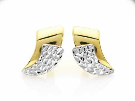 Złote kolczyki angielskie zapięcie