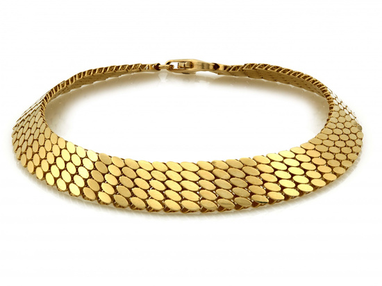 Bransoletka złota taśma szeroka ruchoma