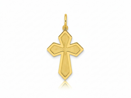 Mały złoty krzyżyk zawieszka wisiorek