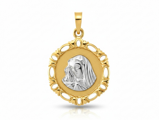 Medalik złoty z Maryją