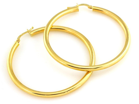 Kolczyki koła ze złota 25mm