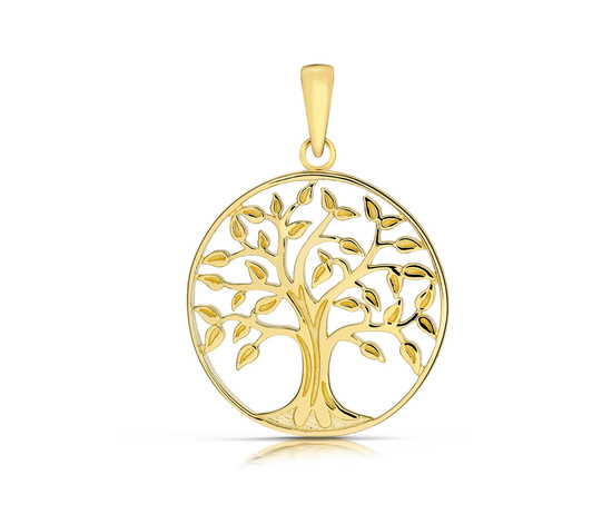 Złota zawieszka 375 - drzewko szczęścia
