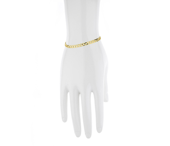 Złota bransoletka 585 pancerka