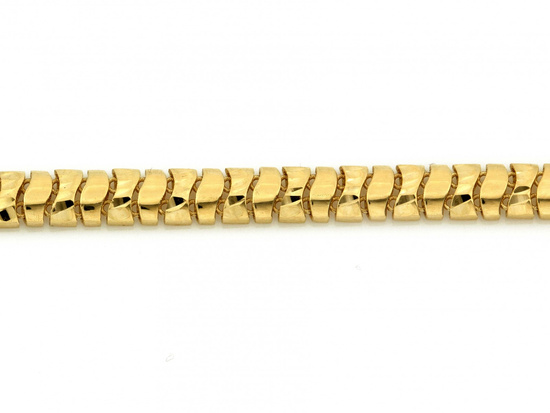 Bransoletka złota elementowa