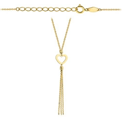 Złoty naszyjnik 585 - serce