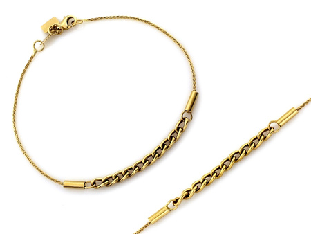 Złota bransoletka łańcuszkowa