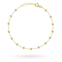 Złota bransoletka 585 kulki kuleczki