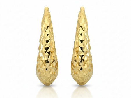 Kolczyki złote angielskie błyszczące