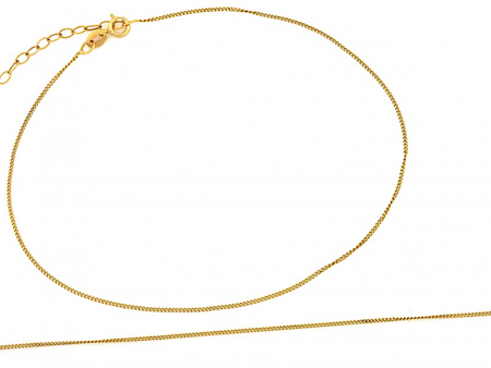 Bransoletka złota delikatny łańcuszek na nogę