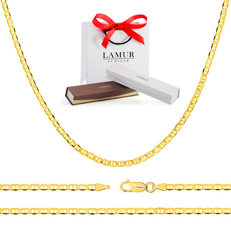 Złoty łańcuszek 585 Gucci Marina