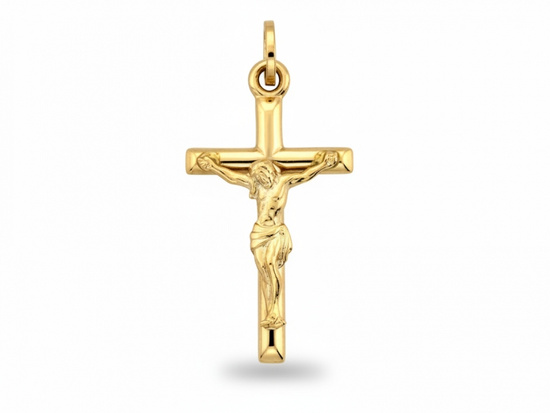 Krzyżyk złoty z wizerunkiem Jezusa