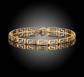 Złota bransoletka 375 grecka 
