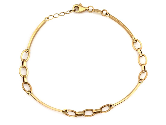 Złota bransoletka orginalna do każdej stylizacji