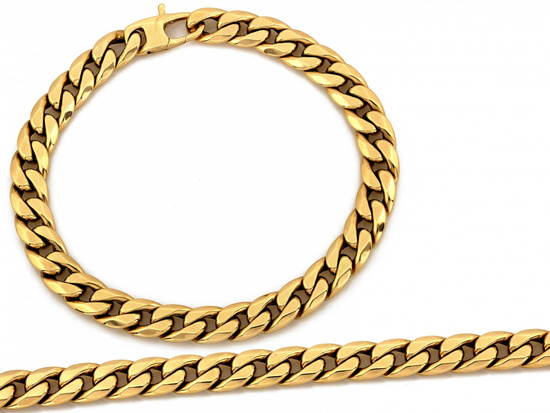 Bransoletka złota gruba pancerka