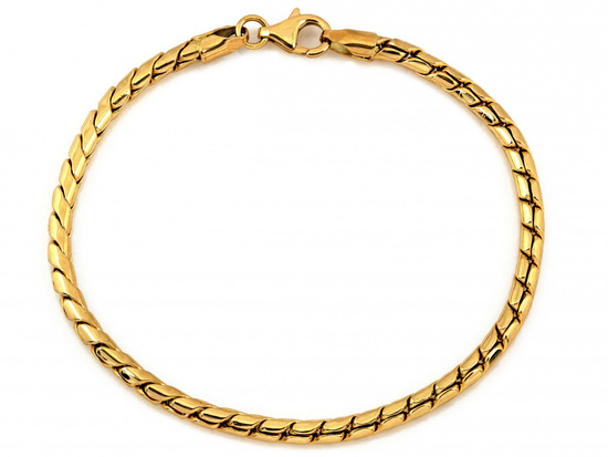 Złota bransoletka elegancka elementowa