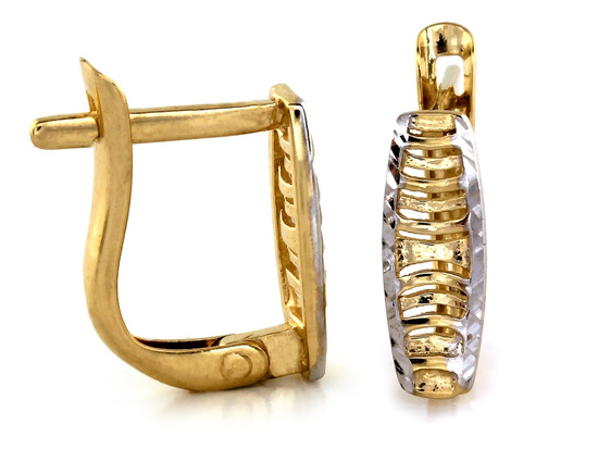 Kolczyki złote eleganckie subtelne błyszczące