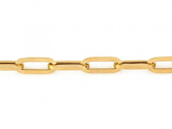 Bransoletka złota łańcuszkowa z dużych ogniw 4.5mm