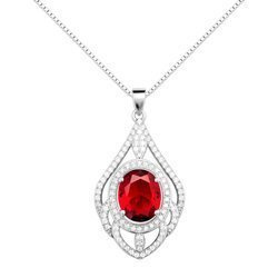 Naszyjnik srebrny 925 z diamentowymi cyrkoniami - fantazyjny