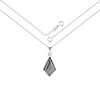 Naszyjnik srebrny 925 Swarovski - romb