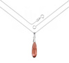 Naszyjnik srebrny 925 Swarovski - kropla