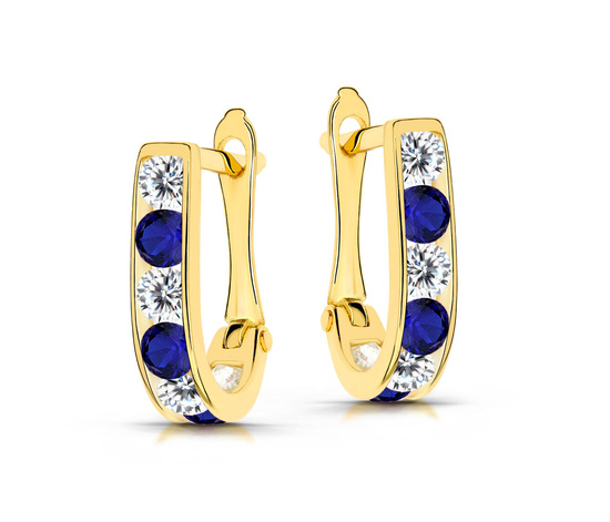 Złote kolczyki 585 dla dziewczynki 