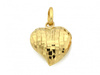 Zawieszka złota dmuchane zdobione serce