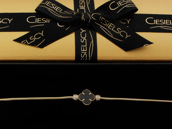 Bransoletka złota łańcuszkowa żmijka snake modny wzór