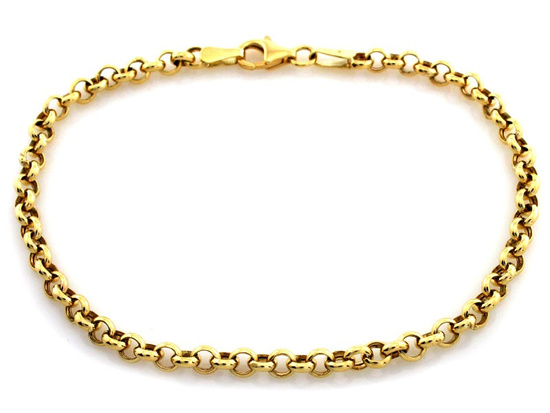 Bransoletka złota łańcuszkowa rolo